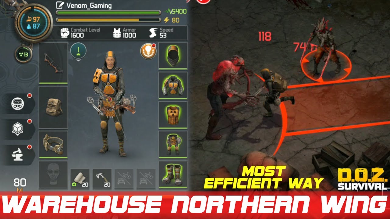 Cheapest Way To Clear Warehouse Northern Wing (Part 1) | All Tier | DOZ | Dawn Of Zombies