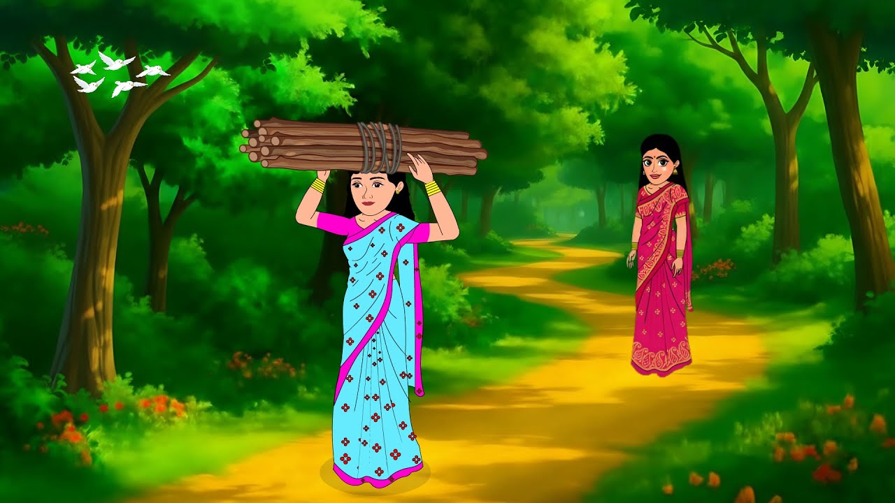 दो बहनों का अनोखा भाग्य | Do Bahano ka Anokha Bhagay | Moral Story | Hindi Kahani | Cartoon Story
