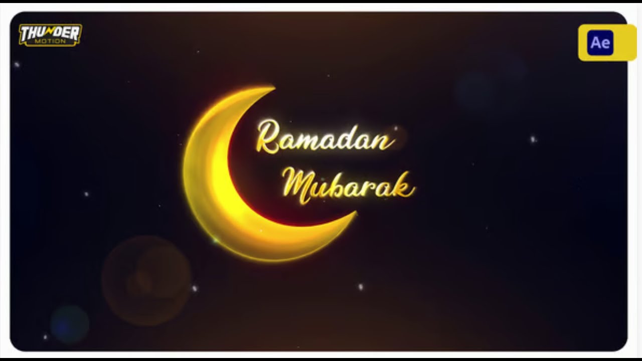 Ramadan & Eid Greetings 2025 for After Effects Template
