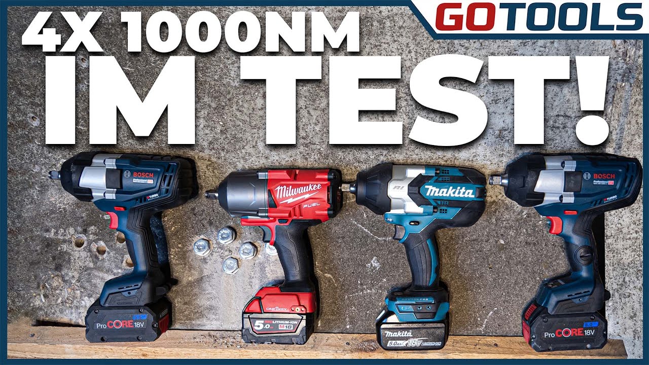 Ударный гайковерт 18 В класса 1000 НМ VS дорожная тумба | Bosch - Makita - Milwaukee | Subtitle