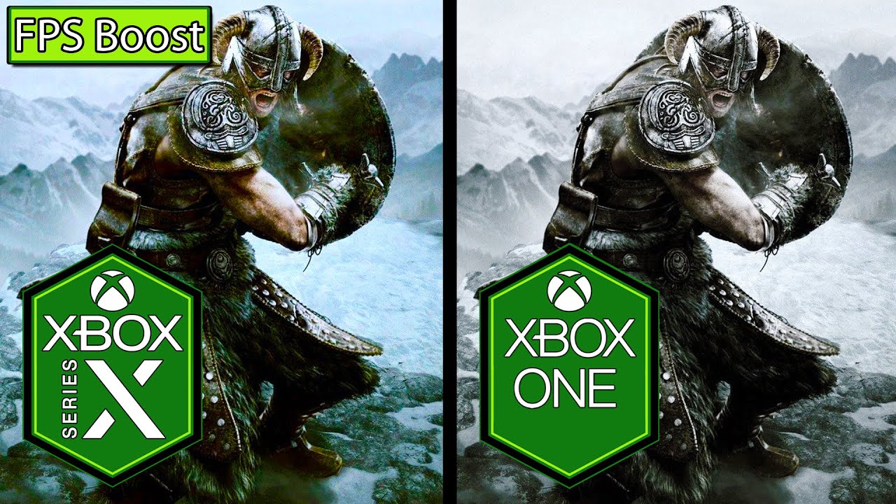 The Elder Scrolls V Skyrim Xbox Series X vs Xbox One Comparison [FPS Boost]