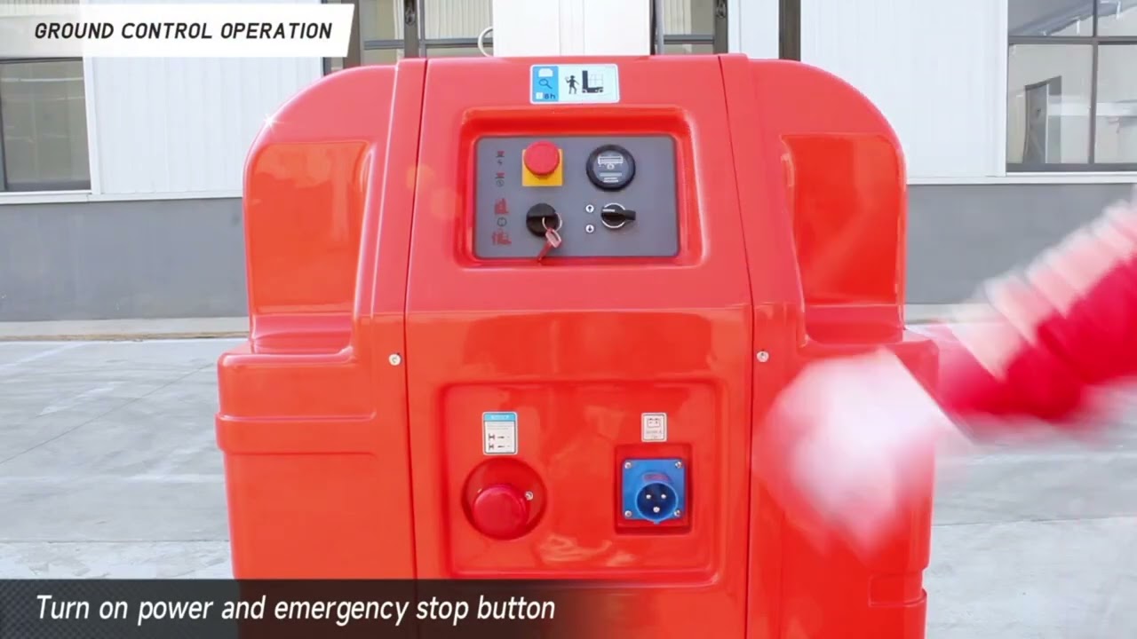 Landsky Allied Industries-Self Propelled Single Mast Vertical Lift Working Video