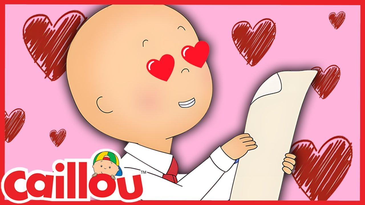 Valentine's Day Card | Caillou Cartoon