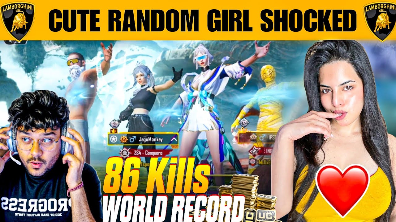 86 KILLS | 3 RANDOM GIRLS SHOCKED AFTER SEEING MY GAMEPLAY 1\4\2025 | WORLD RECORD | NOOB PRANK |