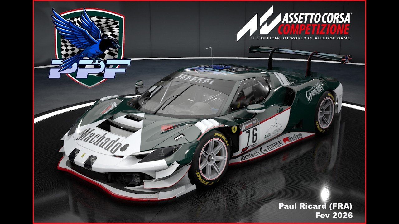 Paul Ricard Fev26 Corrida ON LINE (treino livre) ACC
