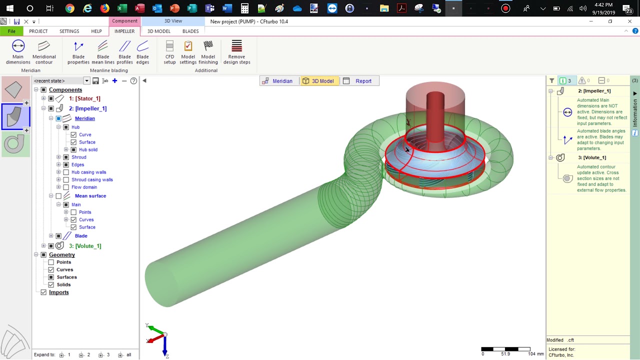 CFturbo Centrifugal Pump Design