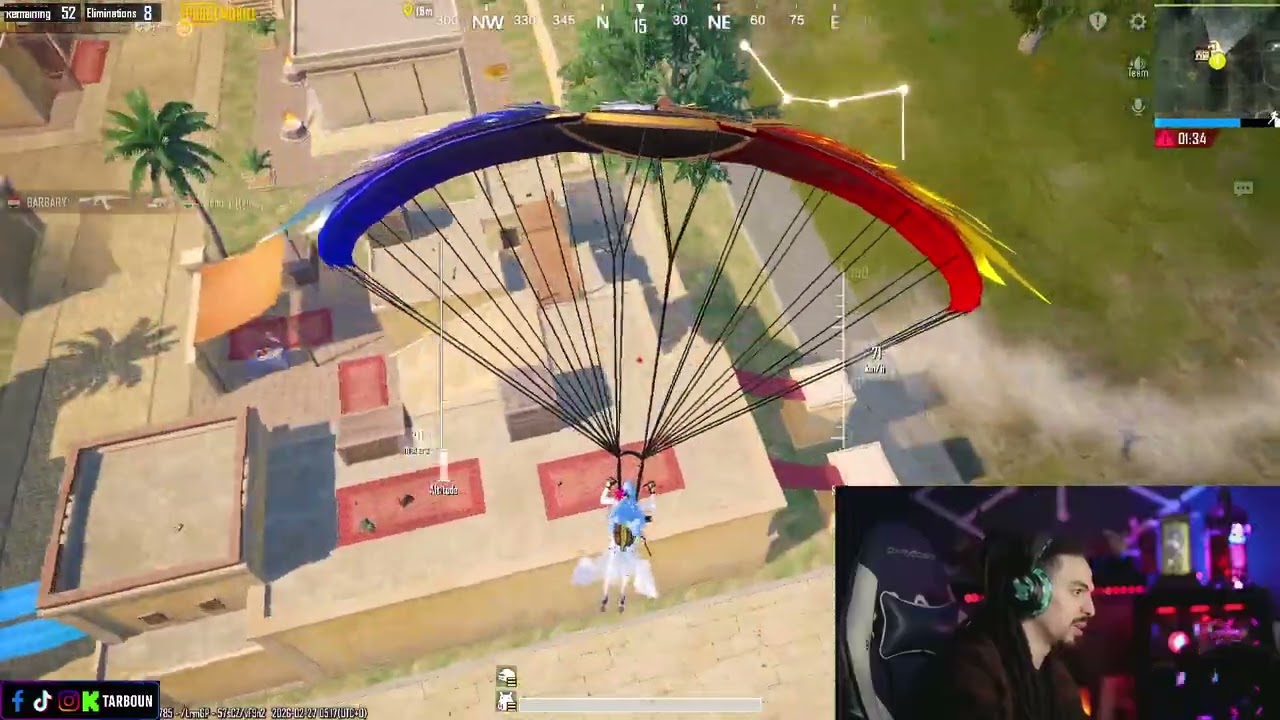 تربون بيلعب سولو ببجي الصبح جيم طرش