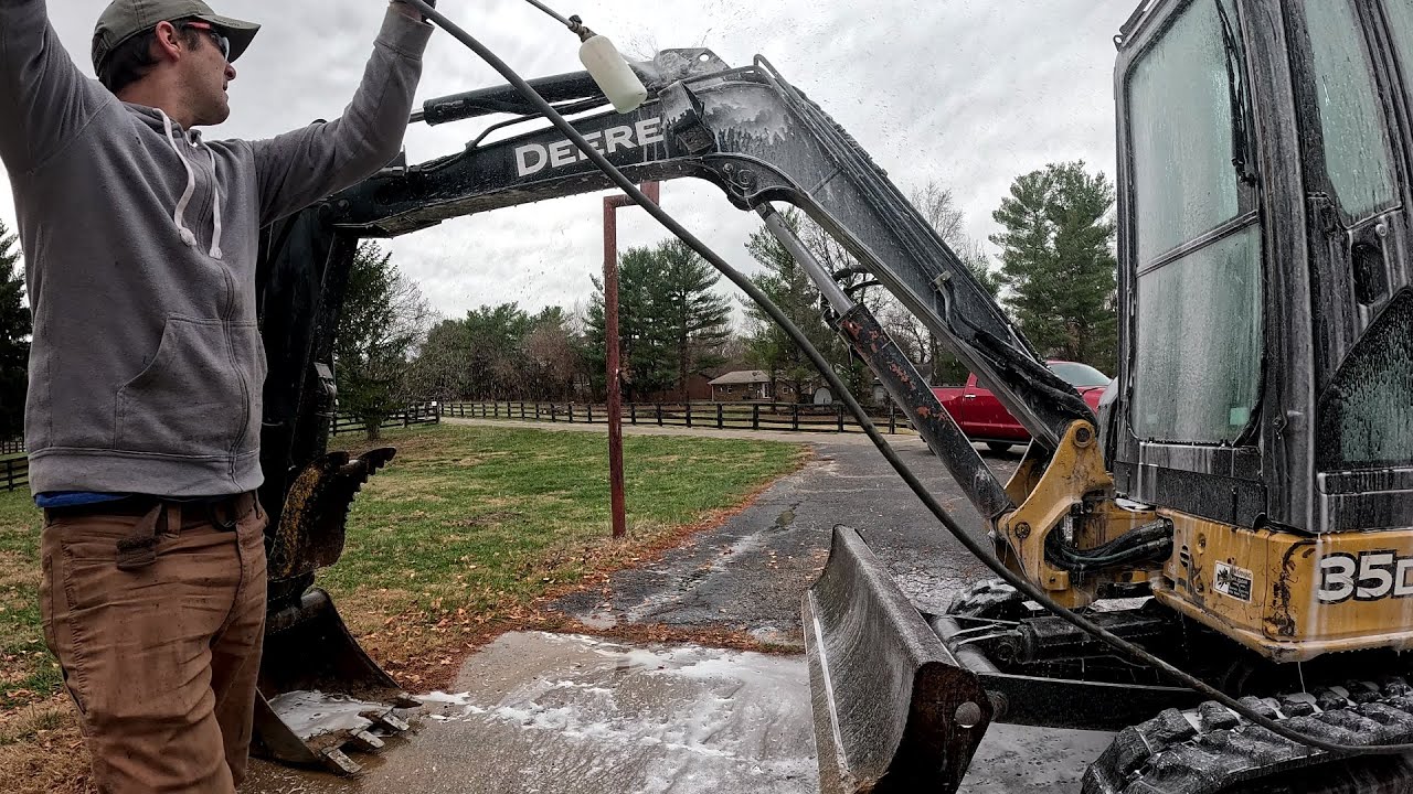 I Bought a USED Mini Excavator. Let's CLEAN it!