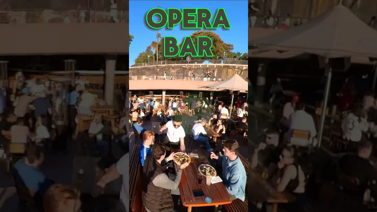Walk 🚶&zwj;♂️ Through Opera Bar by Sydney Opera House 🎭🍻#sydney #travel