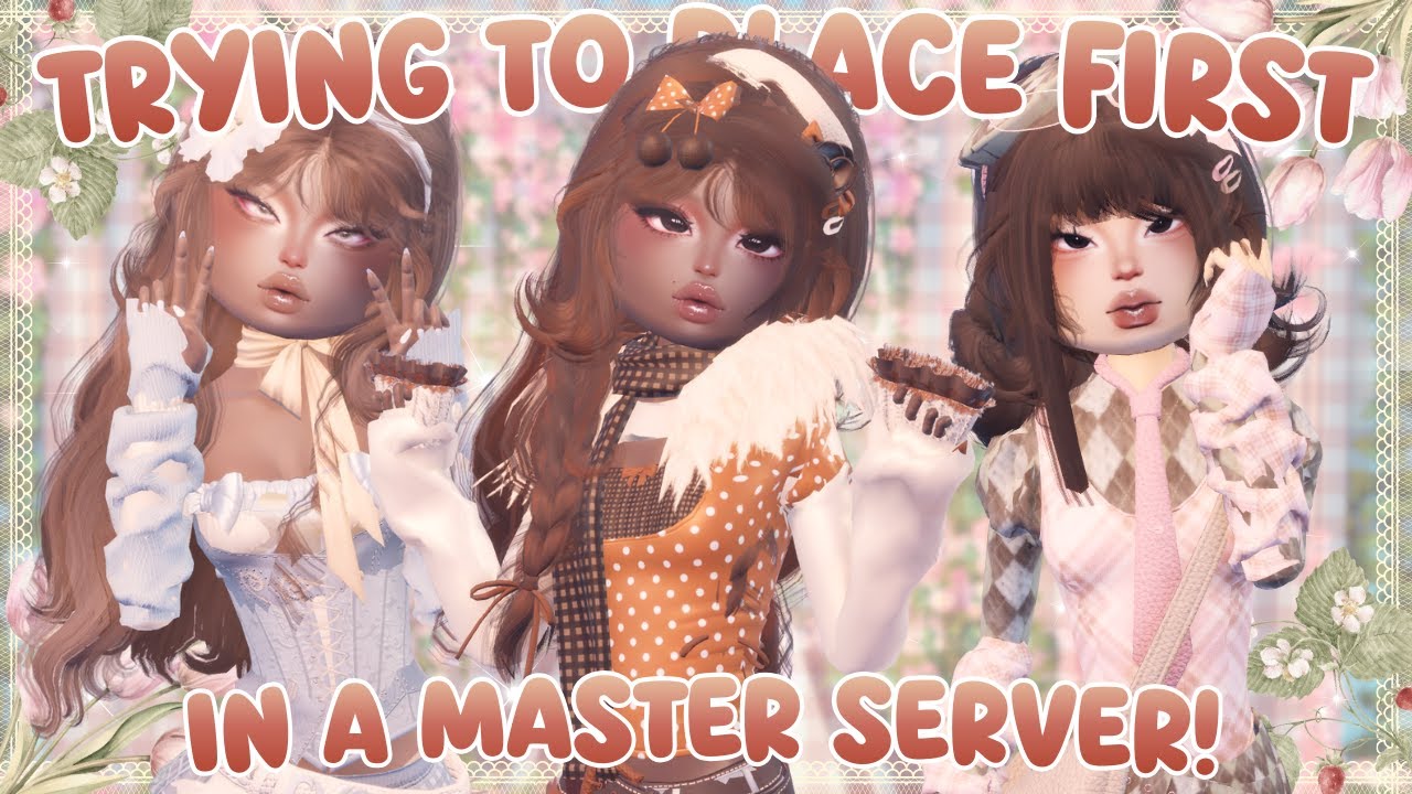 Trying to *PLACE FIRST* in a *MASTER SERVER* in DRESS TO IMPRESS!!!