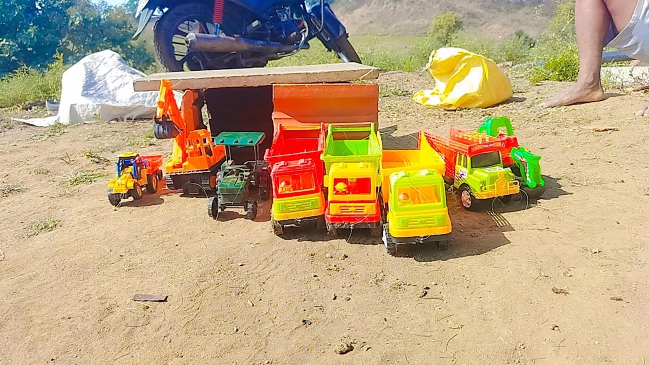 आज हम कीचड़ वाला रैंप बनाया 🚜 डंपर चढ़ेगा या नहीं 
