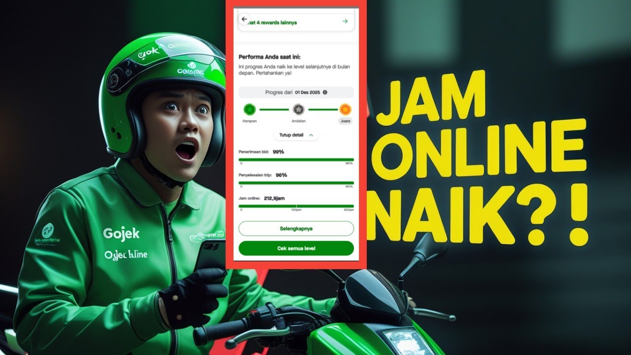 TERBONGKAR! Trik Rahasia Naikin JAM ONLINE Gojek Driver Tanpa Narik Orderan 😱 Auto Aktif!
