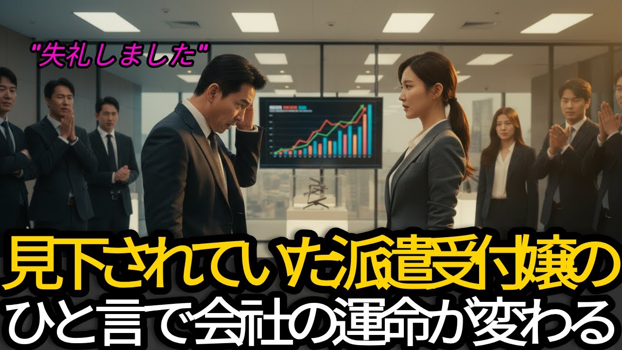 大企業で見下されていた契約社員の受付嬢, 彼女のアイデアが会社の運命を変えた.. | 人生の教訓 | 感動する話 | オーディオブック | 感動実話