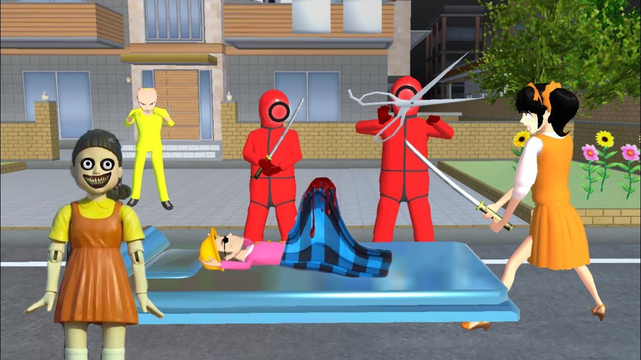 Boneka Squid Game Menyamar Jadi Tukang Sunat Untung Ada Yuta Mio Sakura School Simulator