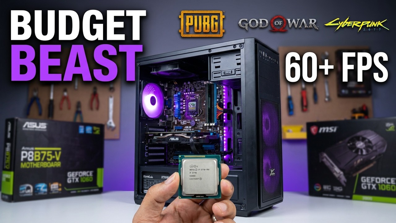 I7 3770 + GTX 1060 3GB Low Budget PC Build