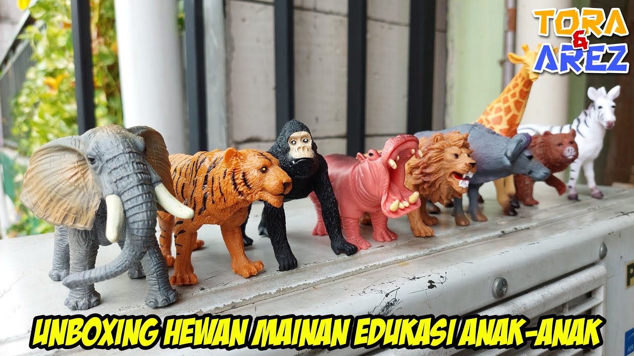 Unboxing Hewan Mainan Edukasi Anak-anak