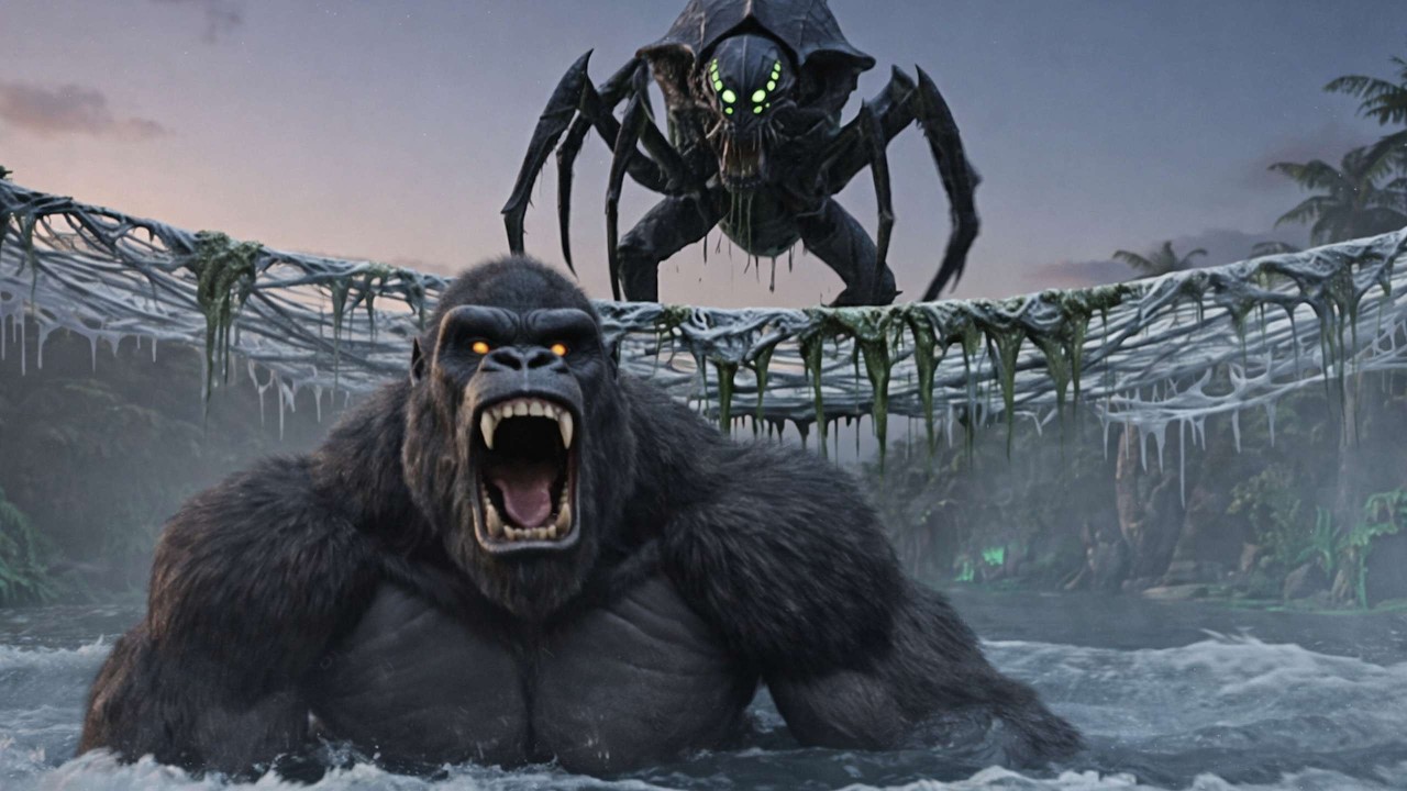 What Happens When Kong is Surrounded by a Billion Spiders Skull Island?