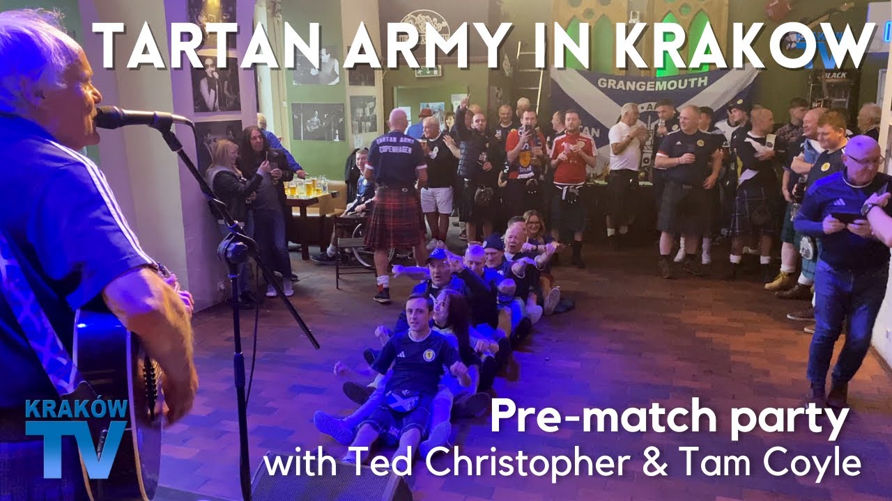 Tartan Army in Kraków  - Ted & Tam's 'pre-match' party