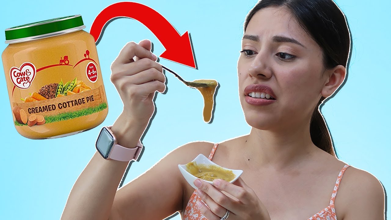 Trying BABY FOOD For the First Time! (Baby Food Challenge)