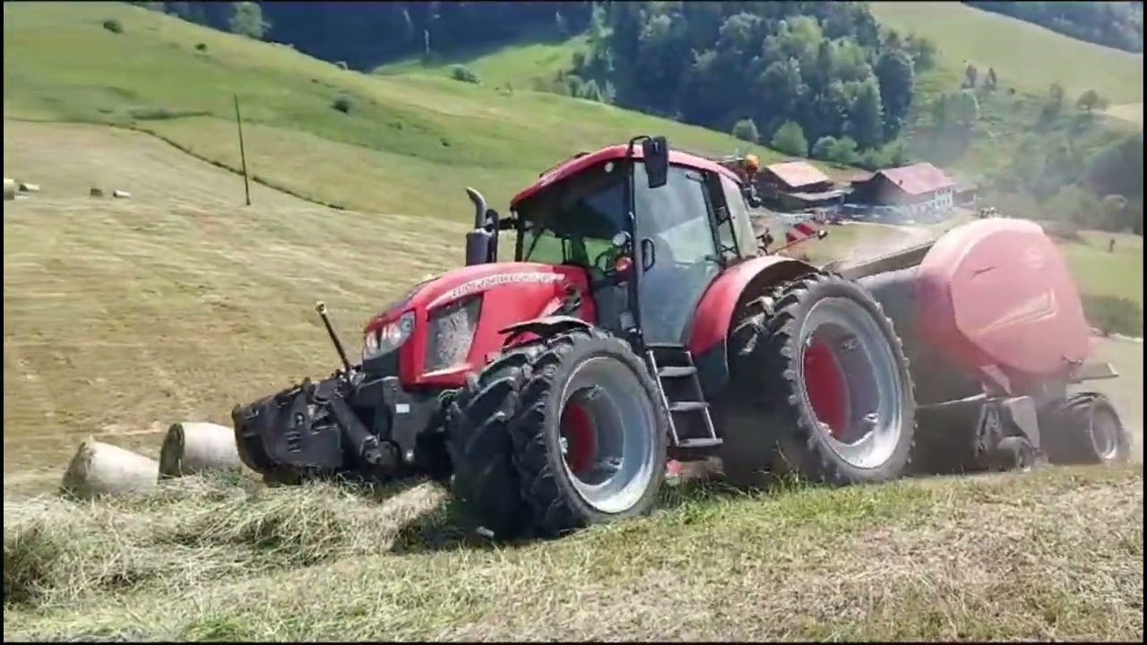 Pressen mit der vicon rv 5216 und Zetor Traktoren