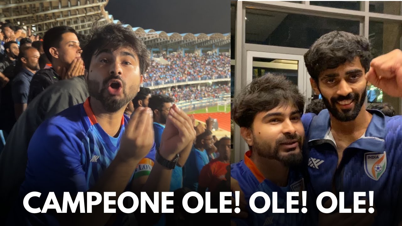 INDIA AGAIN WINS THE SAFF CHAMPIONSHIP 🏆 | INDIA v KUWAIT SAFF FINAL VLOG 2023