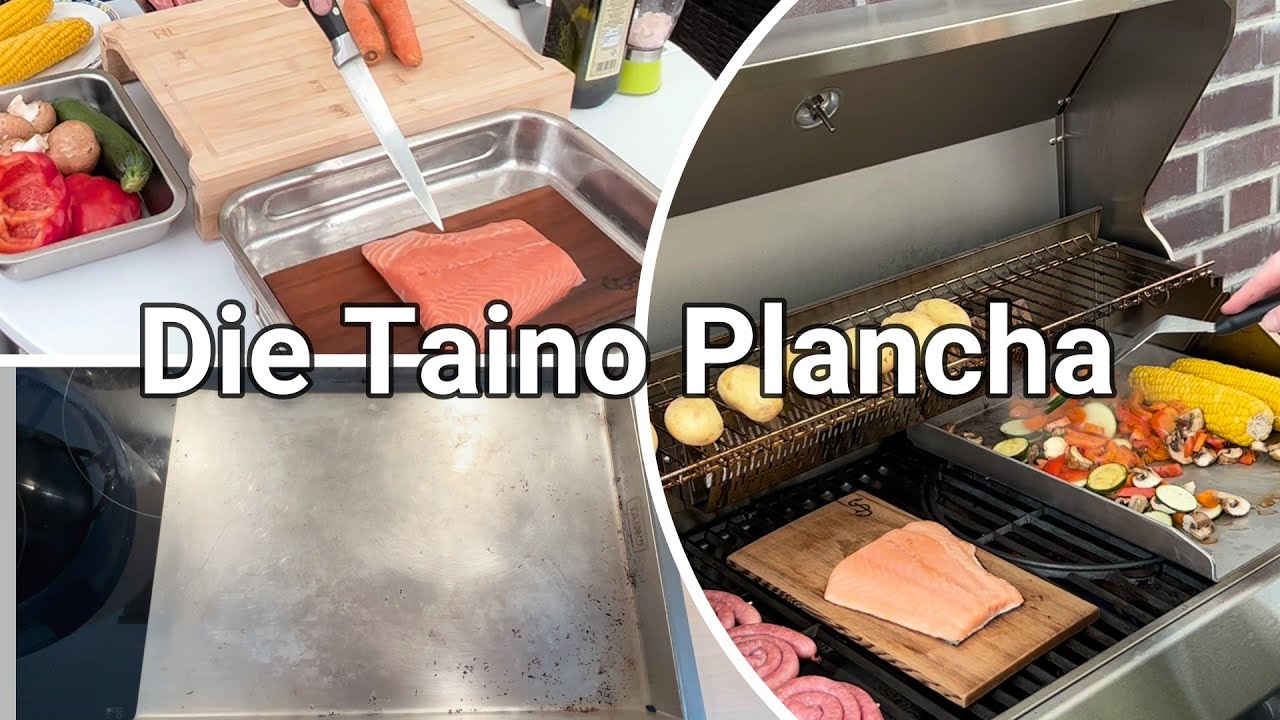 Die Taino Grillplatte aus Edelstahl heute angetestet - wie reinigen - gute Frage?