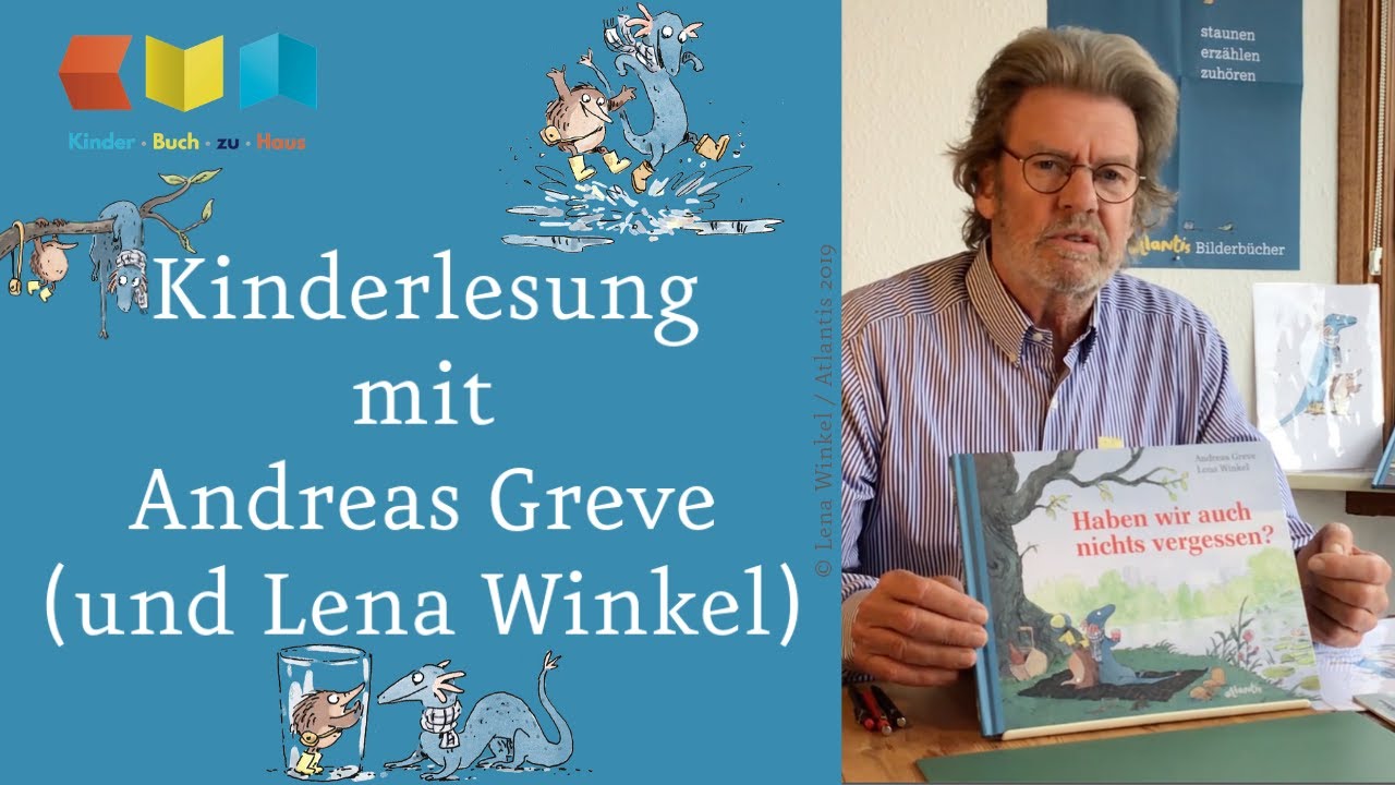 Haben wir auch nichts vergessen? | Lesung mit Andreas Greve und Lena Winkel | Kinder·Buch·zu·Haus