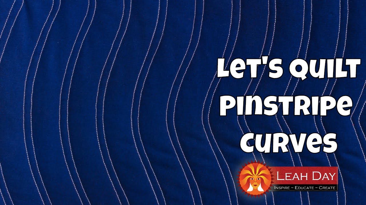 How to Quilt Pinstripe Curves, Beginner Machine Quilting Tutorial