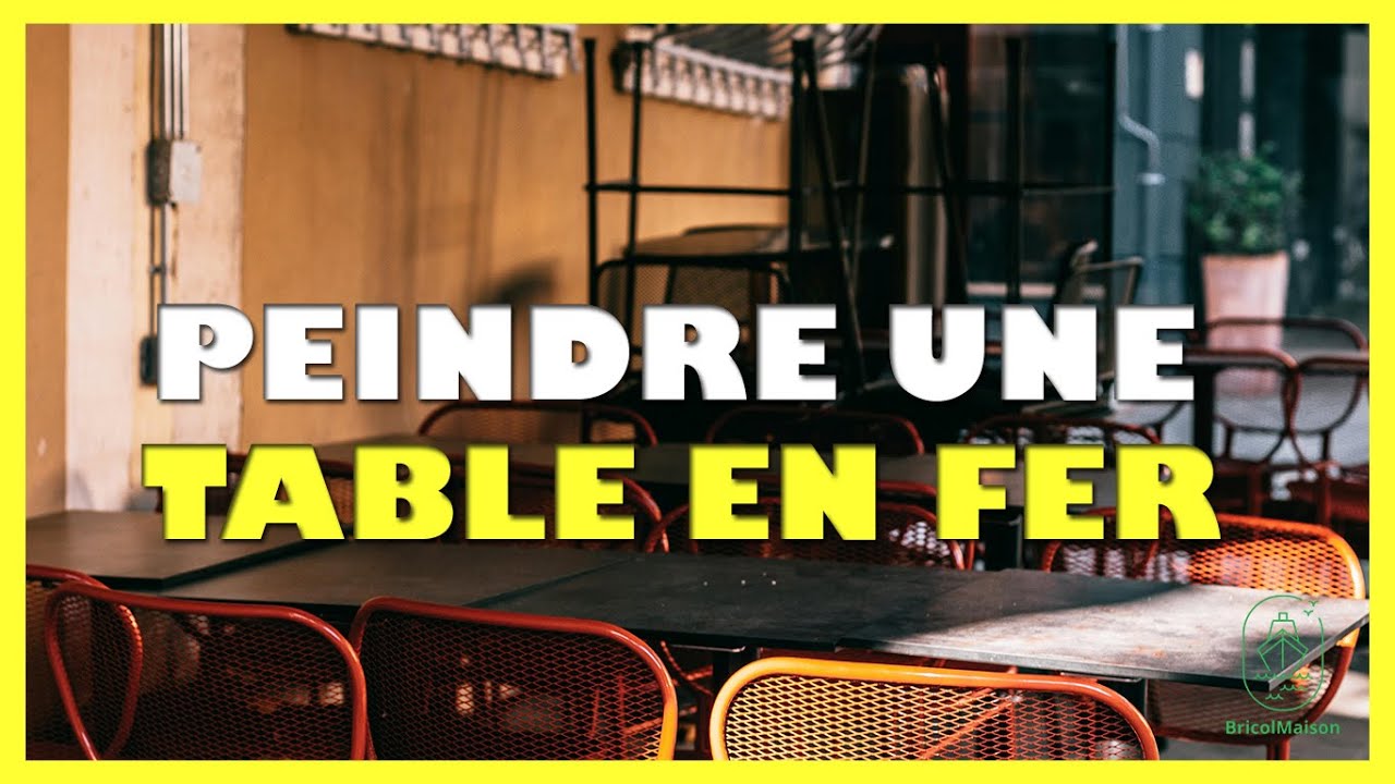 Comment peindre une table en fer à la bombe