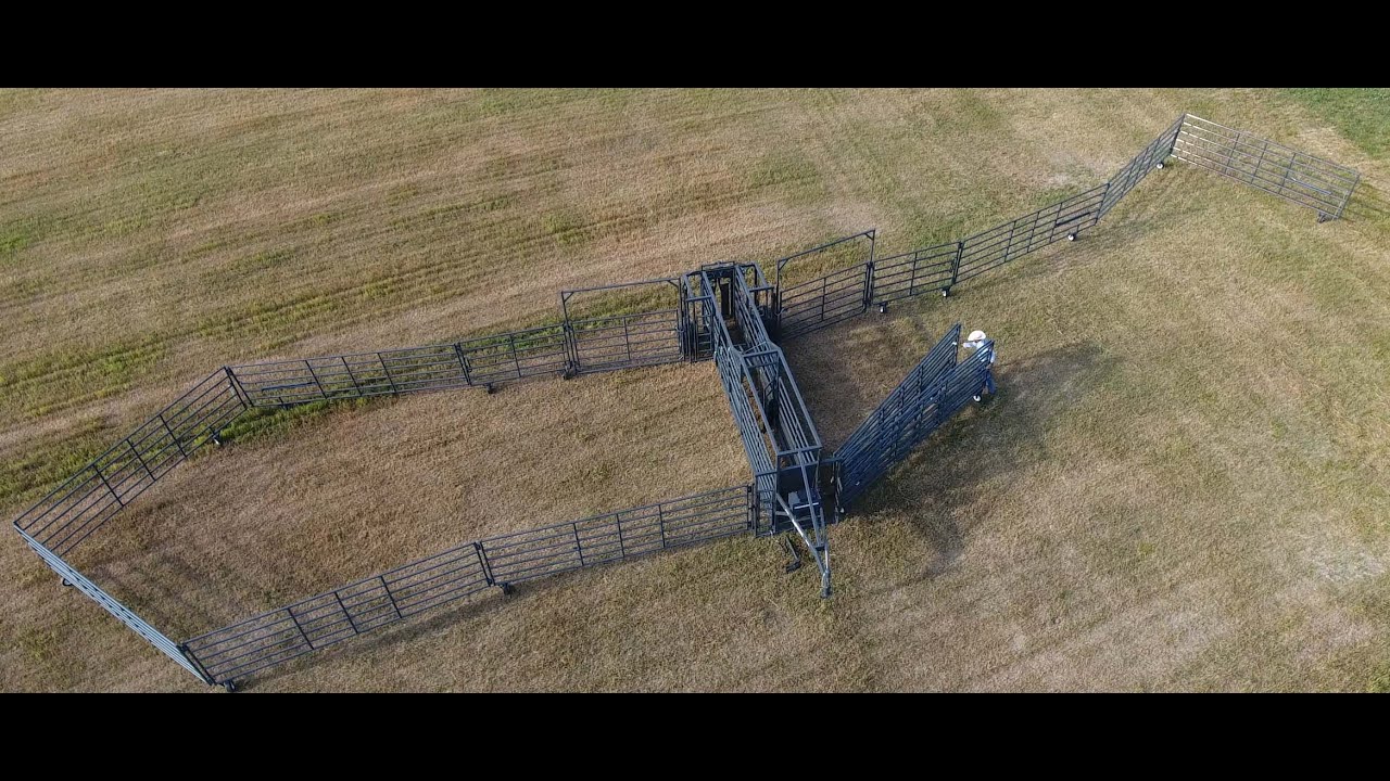 Folding up a Rawhide Portable Corral