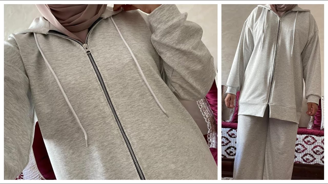 طريقة تفصيل وخياطة بدلة رياضية قياس L / خطوة بخطوة للمبتدئين How to tailor and sew a tracksuit