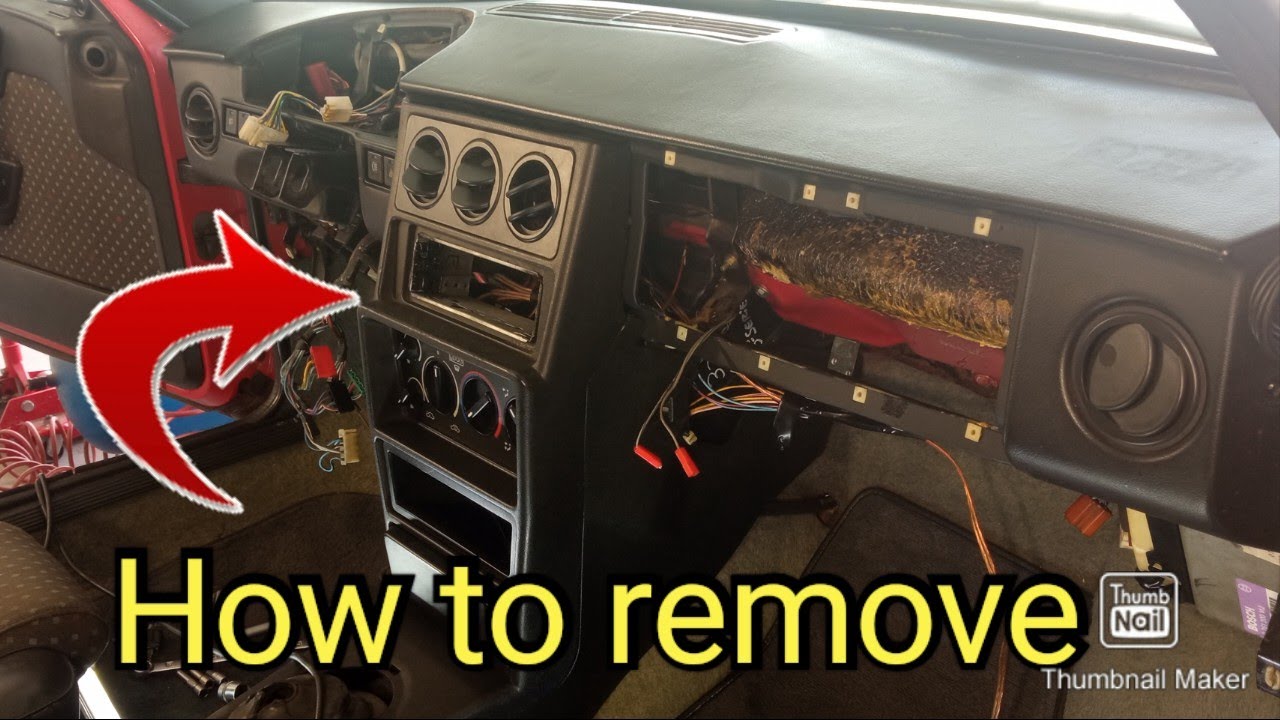 How to remove the dashboard and climate control from the Alfa Romeo 33 1.7 16v 140hp 1990