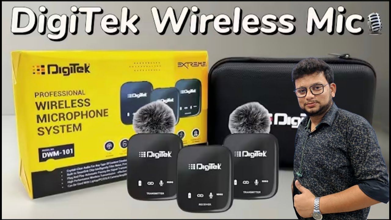 DigiTek DWM-101 Wireless Microphone System |Detail Review | How to use & Noise Test.