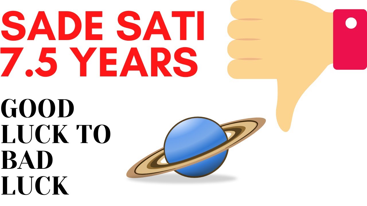 Saturn Sade Sati - Good Luck to Bad Luck in Astrology
