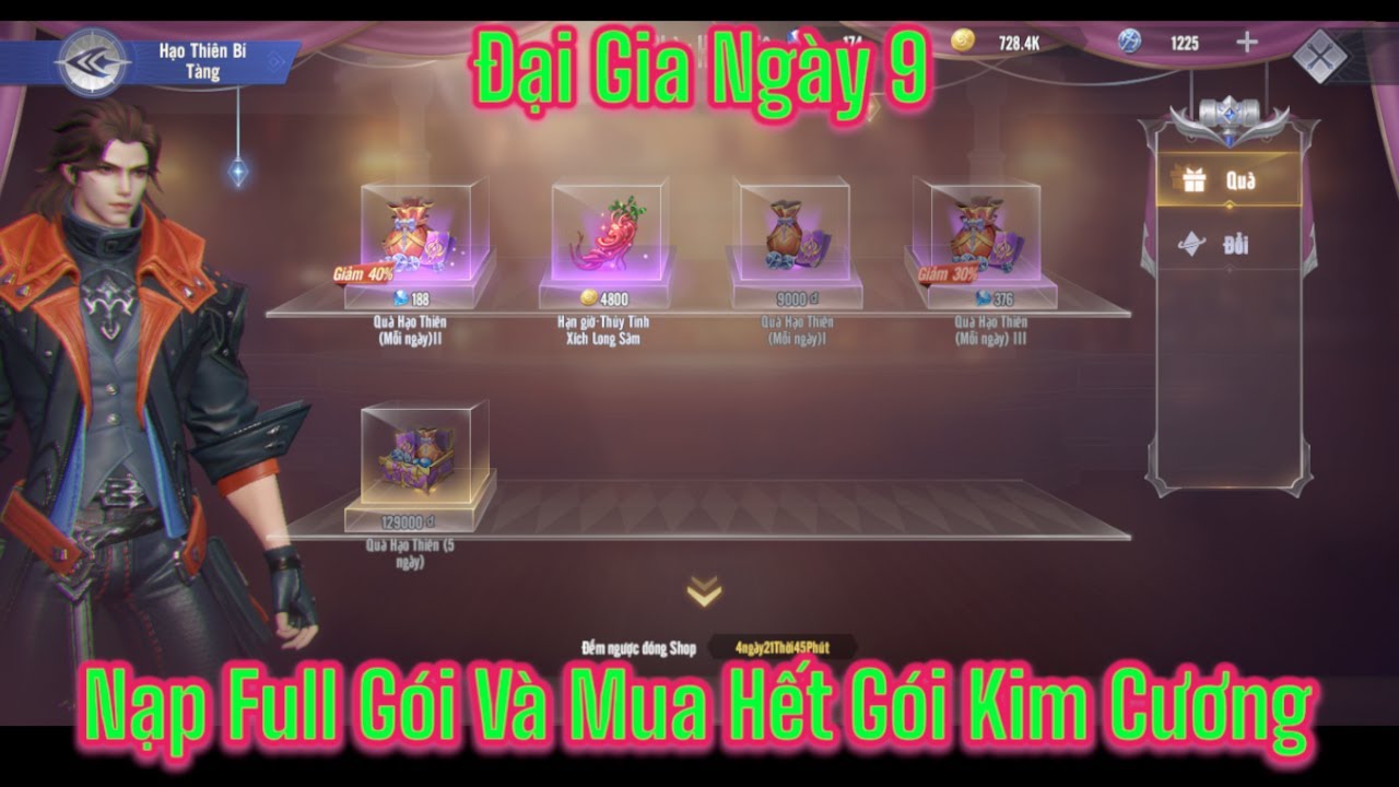 Đấu La Đại Lục Hồn Sư Đối Quyết:Đại Gia Ngày 9,Tiếp Tục Nạp Full Và Mua Hết Quà Kim Cương.
