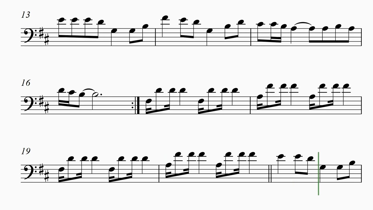Lambada - Kaoma | Cello Sheet Music