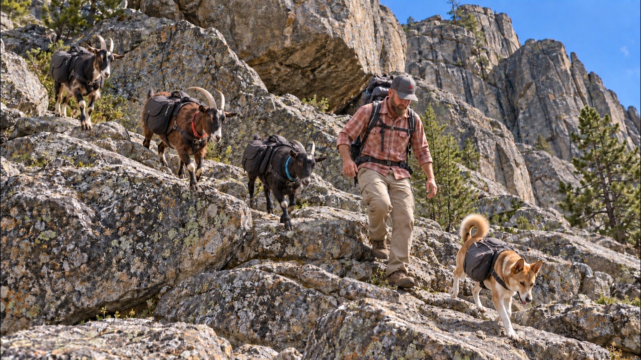 3 Pack Goats VS 1 Brutal Boulder Field Basin Looking for 4 Trophy Trout Lakes | New Firebox Gear!