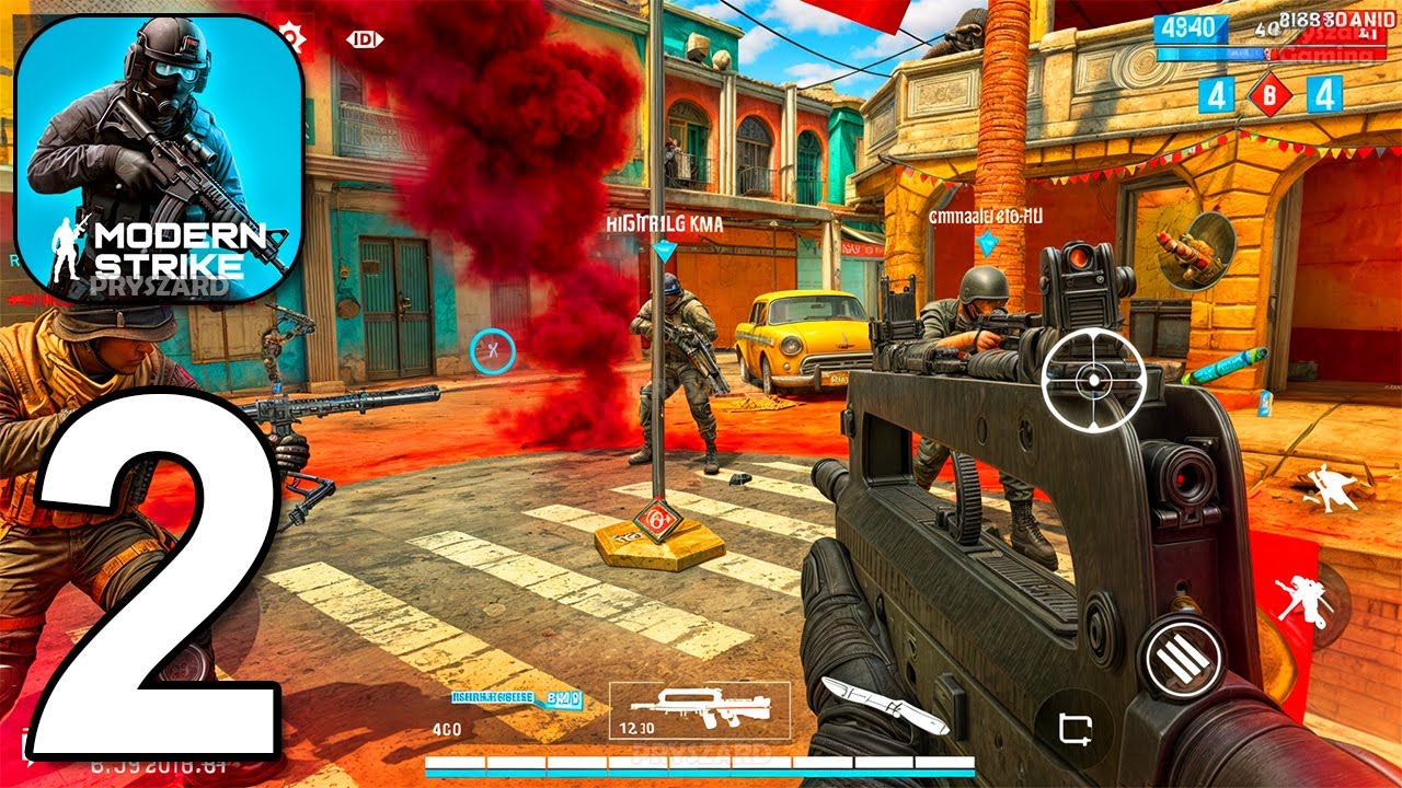 Modern Strike Online - Gameplay Walkthrough Part 2 Multiplayer Battle (iOS, Android)