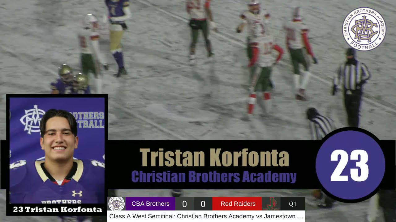 CBA Football : Class A West Semifinals vs Jamestown 11/26/2021 @ 6pm