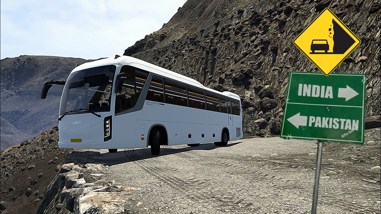 KIA Bus Driving Dangerous Roads#trending #est2 #funny #viral #youtubeshorts