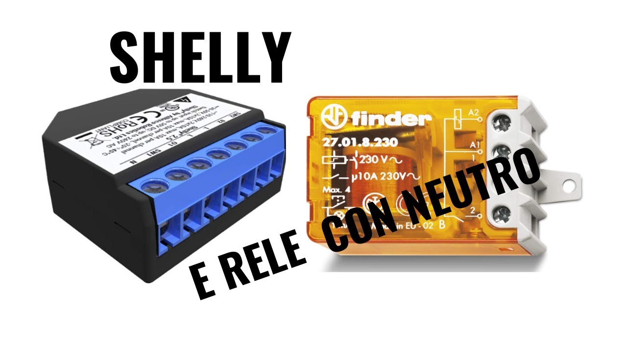 Shelly e relè con neutro di comando