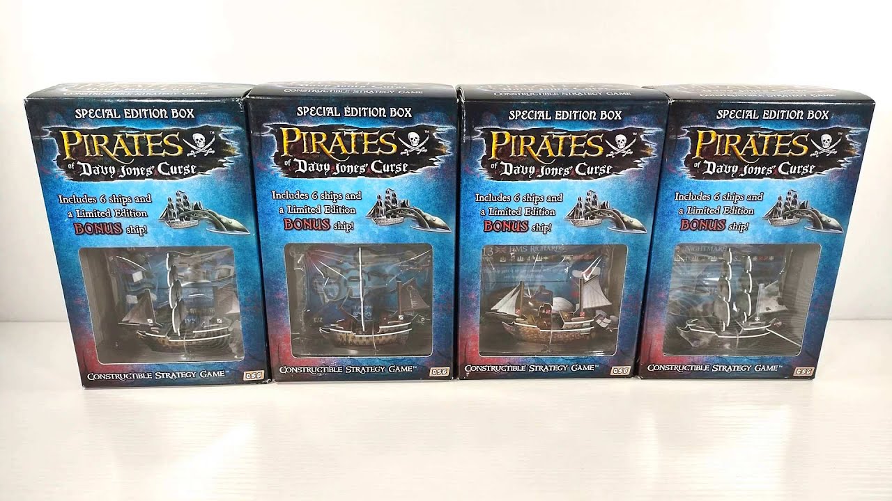 Pirates of Davy Jones' Curse 4 Special Edition Box Opening - Broken Key HMS Richards - Wizkids CSG