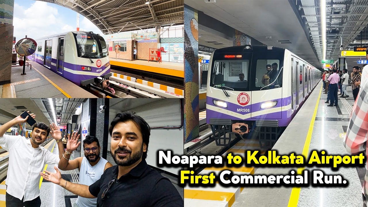 First Commercial Ride on Noapara - Kolkata Airport Metro Rail | Noapara to Jai Hind Metro | EP - 430