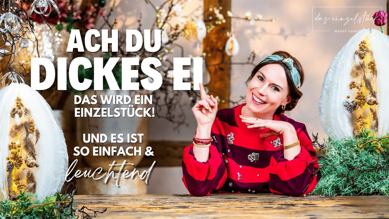 DIY Ei aus wenig material! ✨ Magische Osterdeko einfach selber machen
