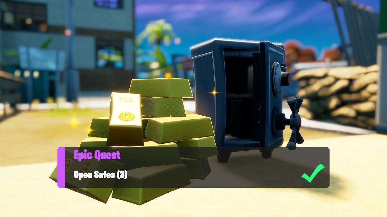Open Safes (3) - Fortnite Week 6 Epic Quests