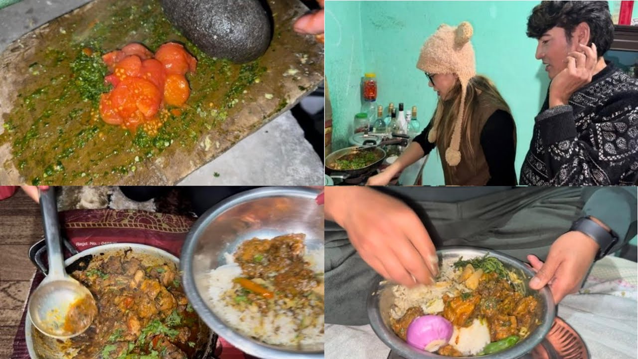 हामी आज हाम्रो लखने दाजुको घरमा रमाईलो गर्दै। मिठो मिठो खानेकुरा सहित रमाईलो नोक झोक