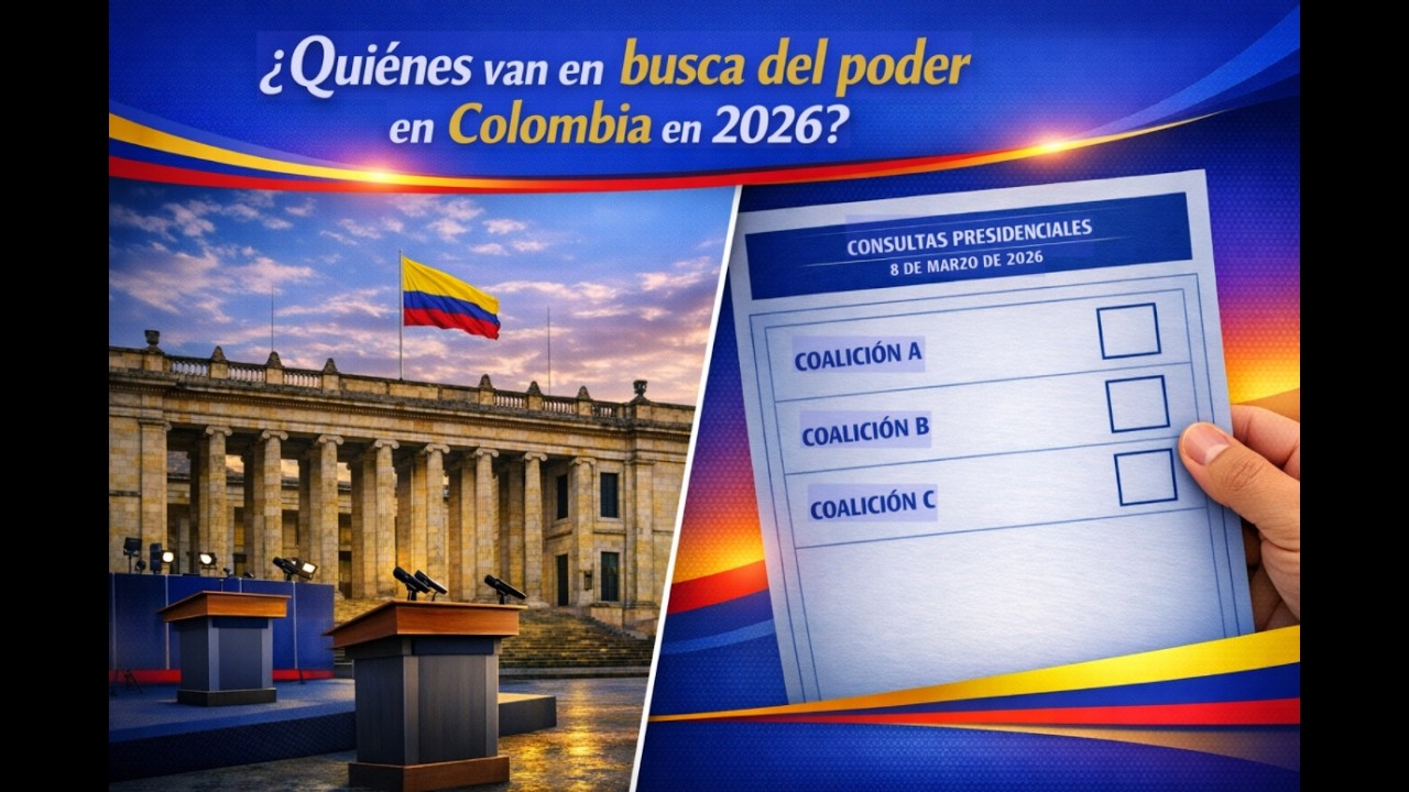 ¿Quiénes van en busca del poder en Colombia en 2026?