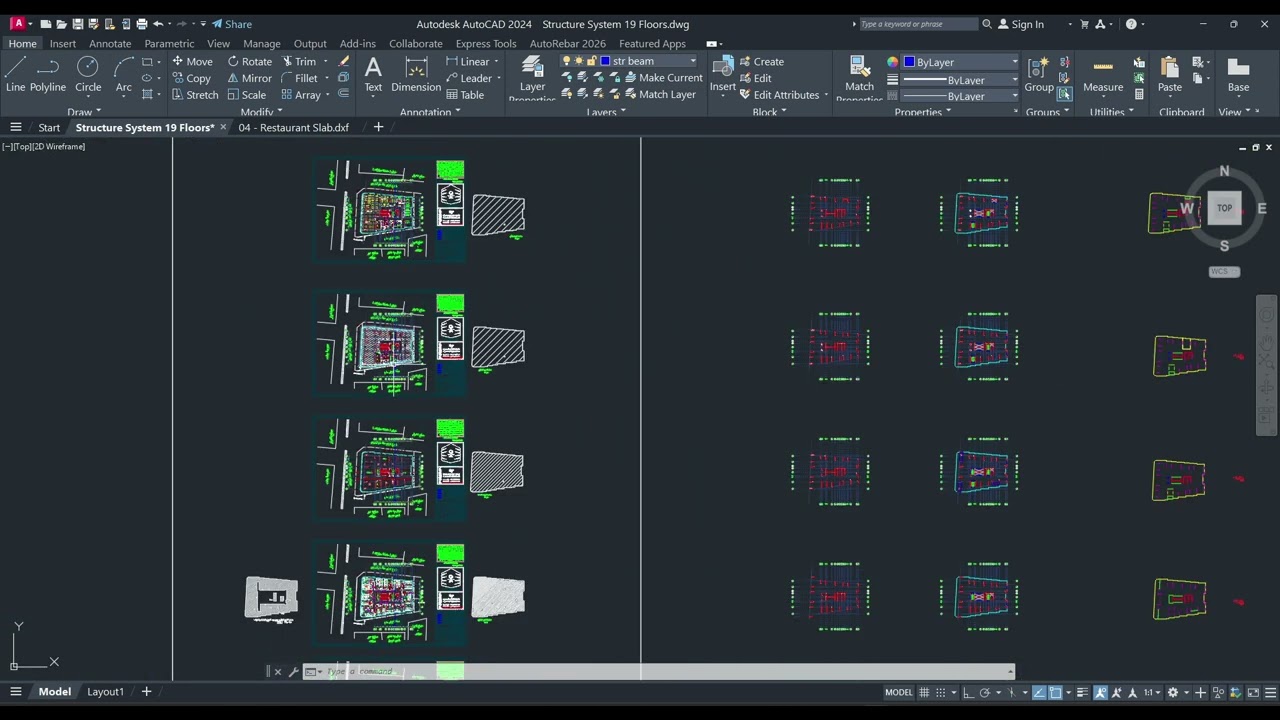 Preparing of DXF File For ETABS