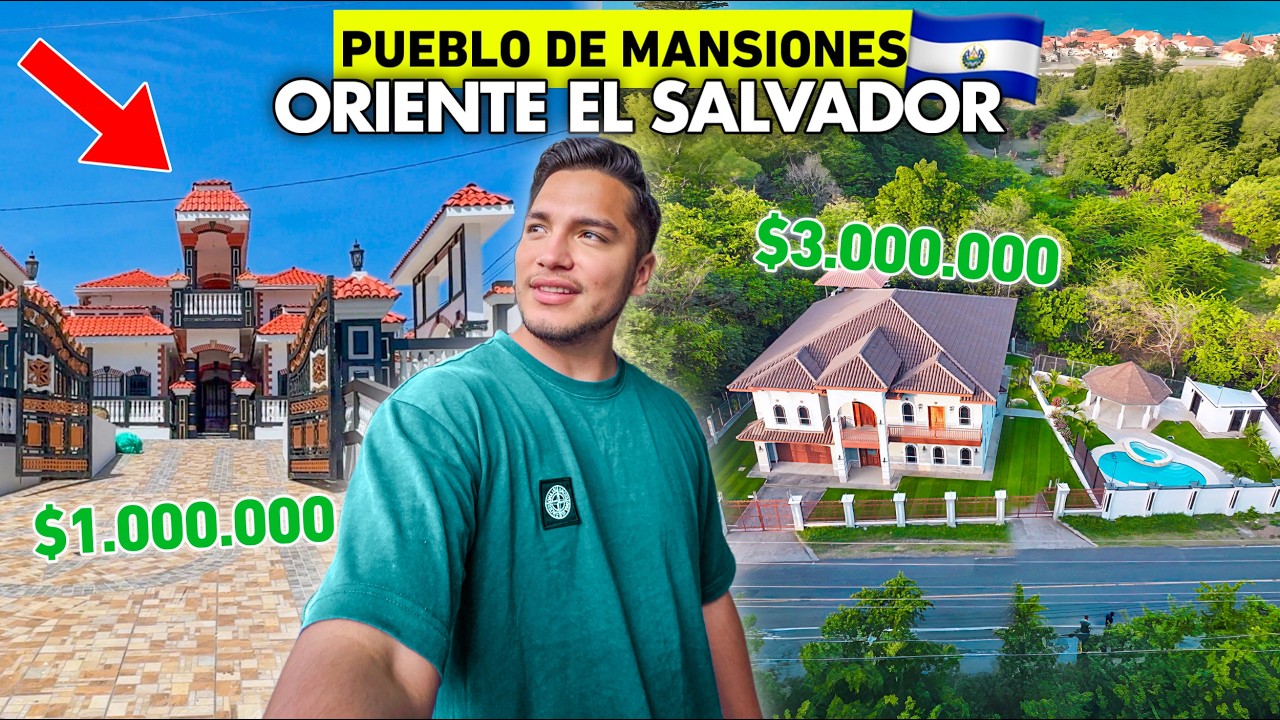 Así es el PUEBLO de las MANSIONES en el ORIENTE de El Salvador 🇸🇻🤑 Anamorós