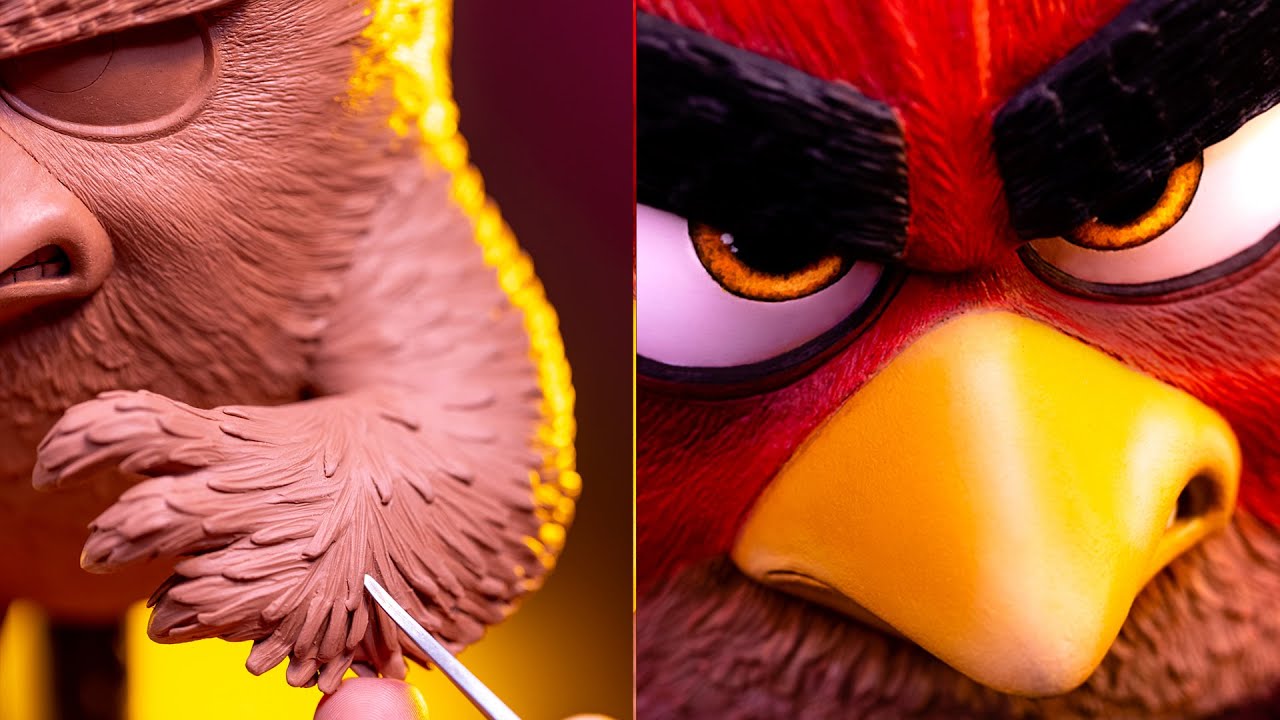 Sculpting ANGRY BIRDS / Sculpt and Chill /Sculpture Geek Sessions Episode 08